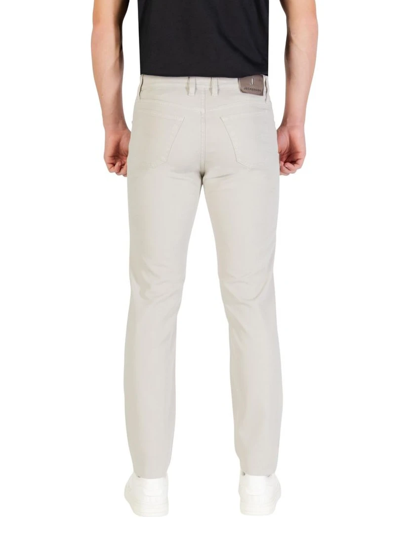 Gray Cotton Skinny Jeans