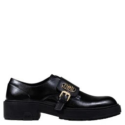Black Artificial Leather Platform Pumps