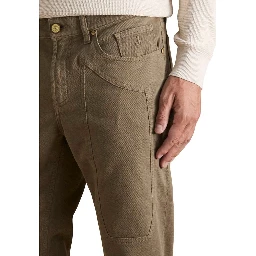 Green Cotton Skinny Jeans