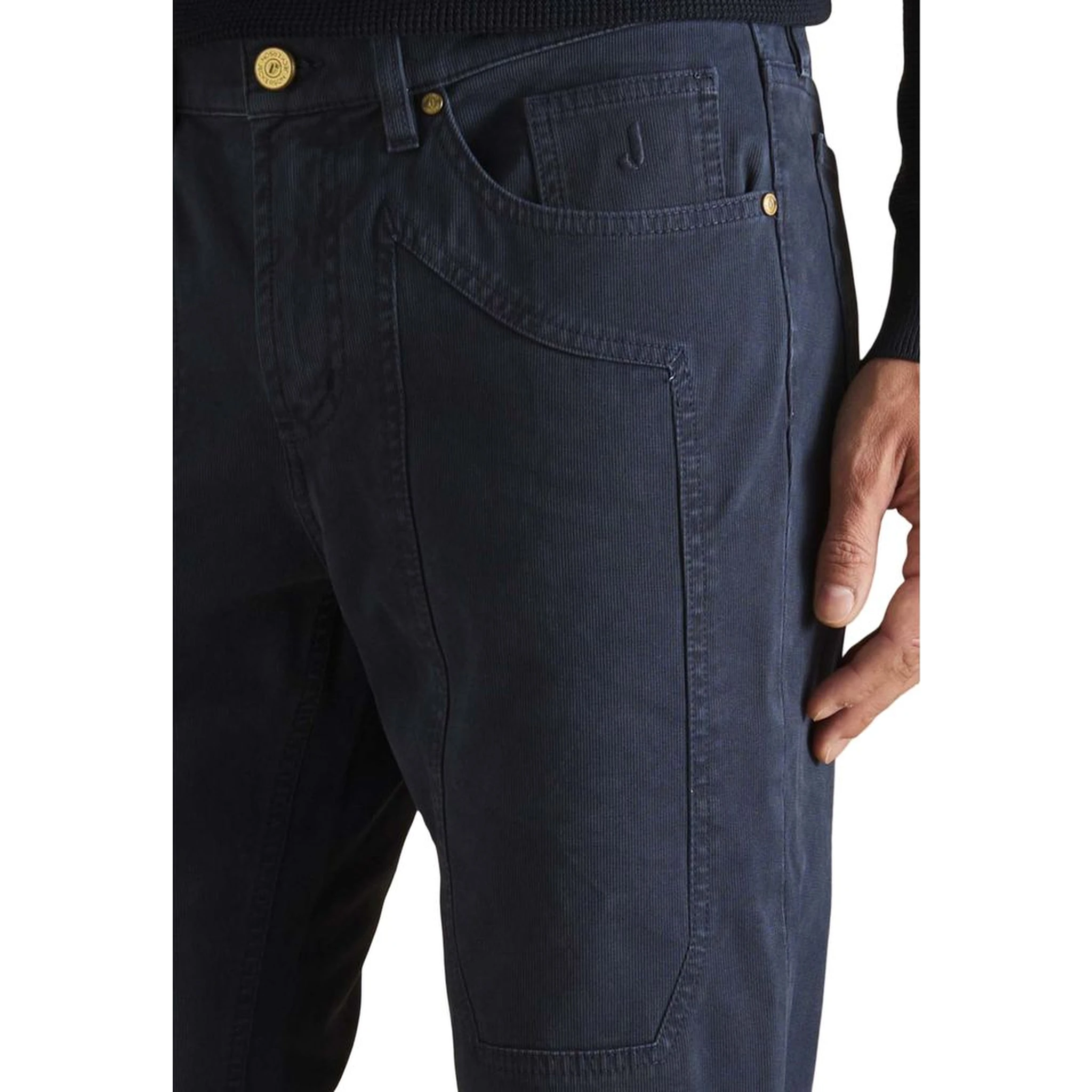 Blue Cotton Skinny Jeans