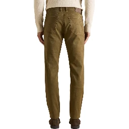 Brown Cotton Skinny Jeans