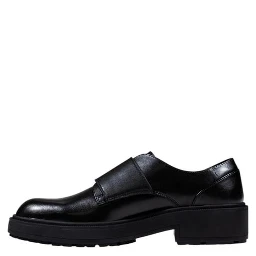 Black Artificial Leather Platform Pumps