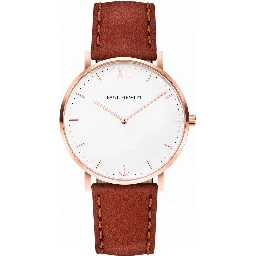 Brown Leather Dress Watch