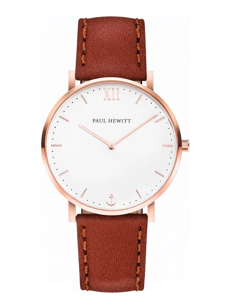 Brown Leather Dress Watch