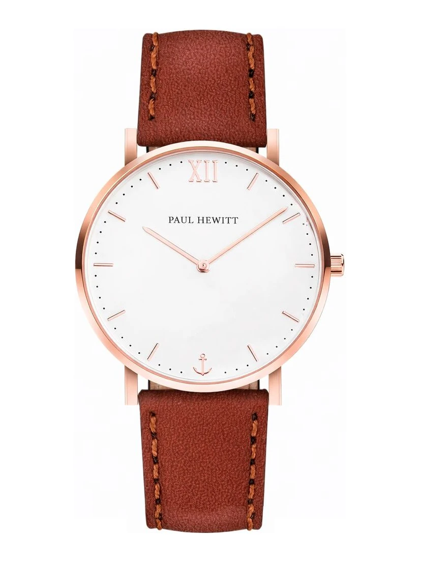 Brown Leather Dress Watch