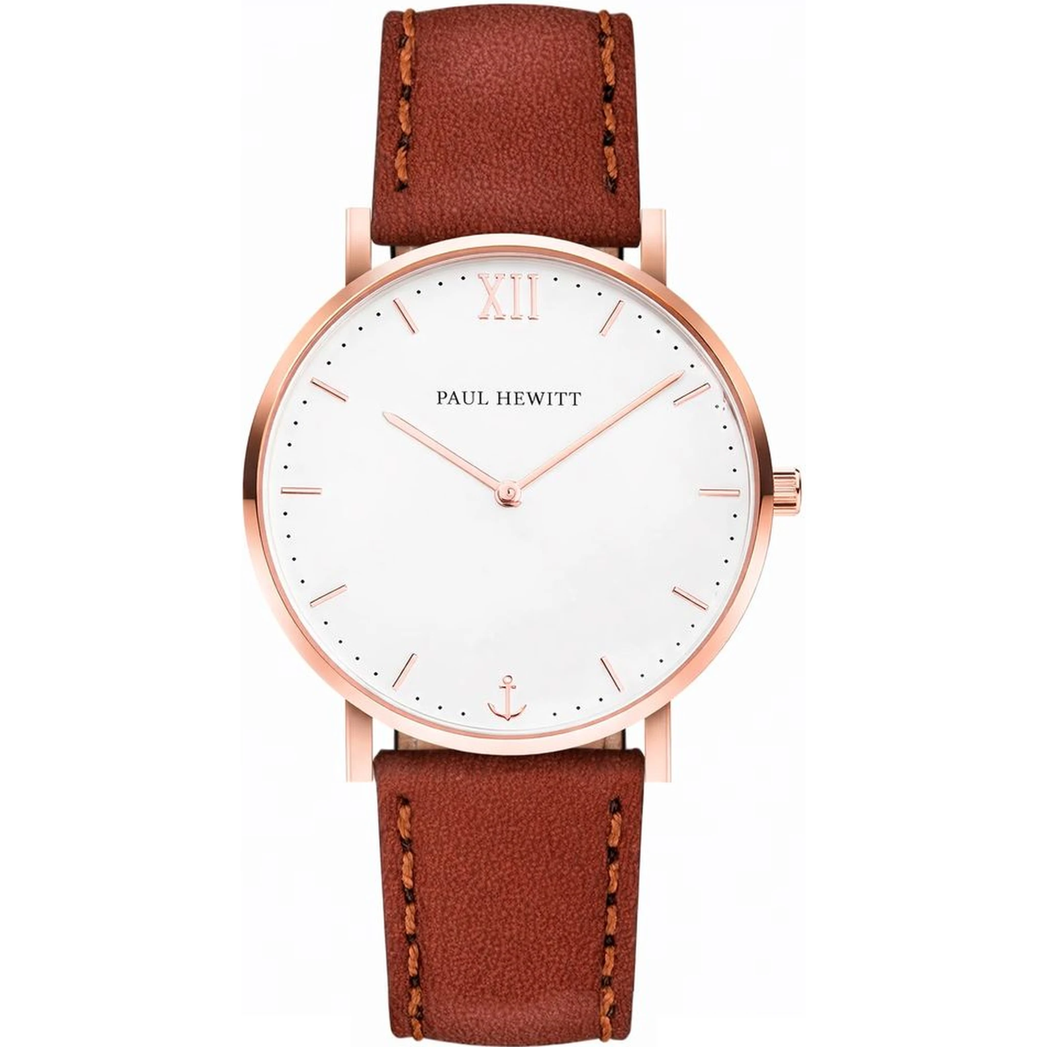 Brown Leather Dress Watch