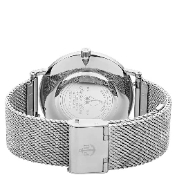Gray Stainless Steel Dress Watch