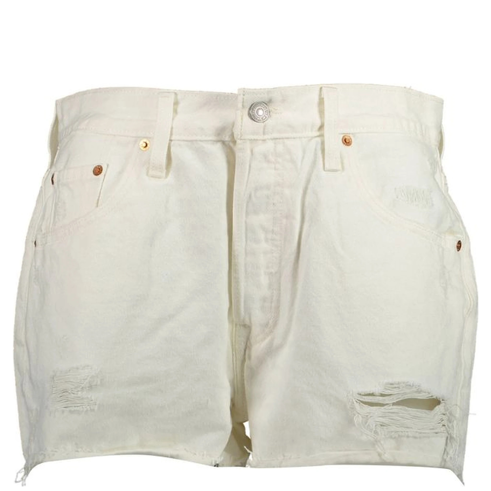 White Cotton Women's Shorts