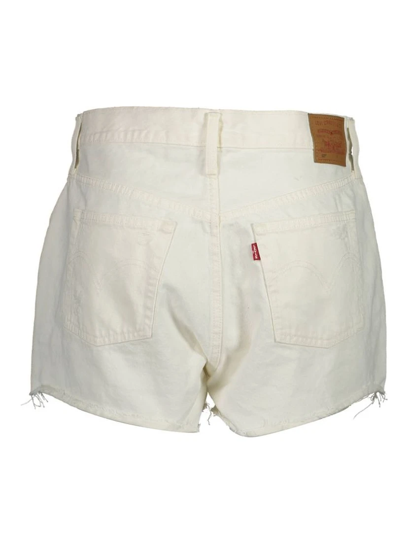 White Cotton Women's Shorts