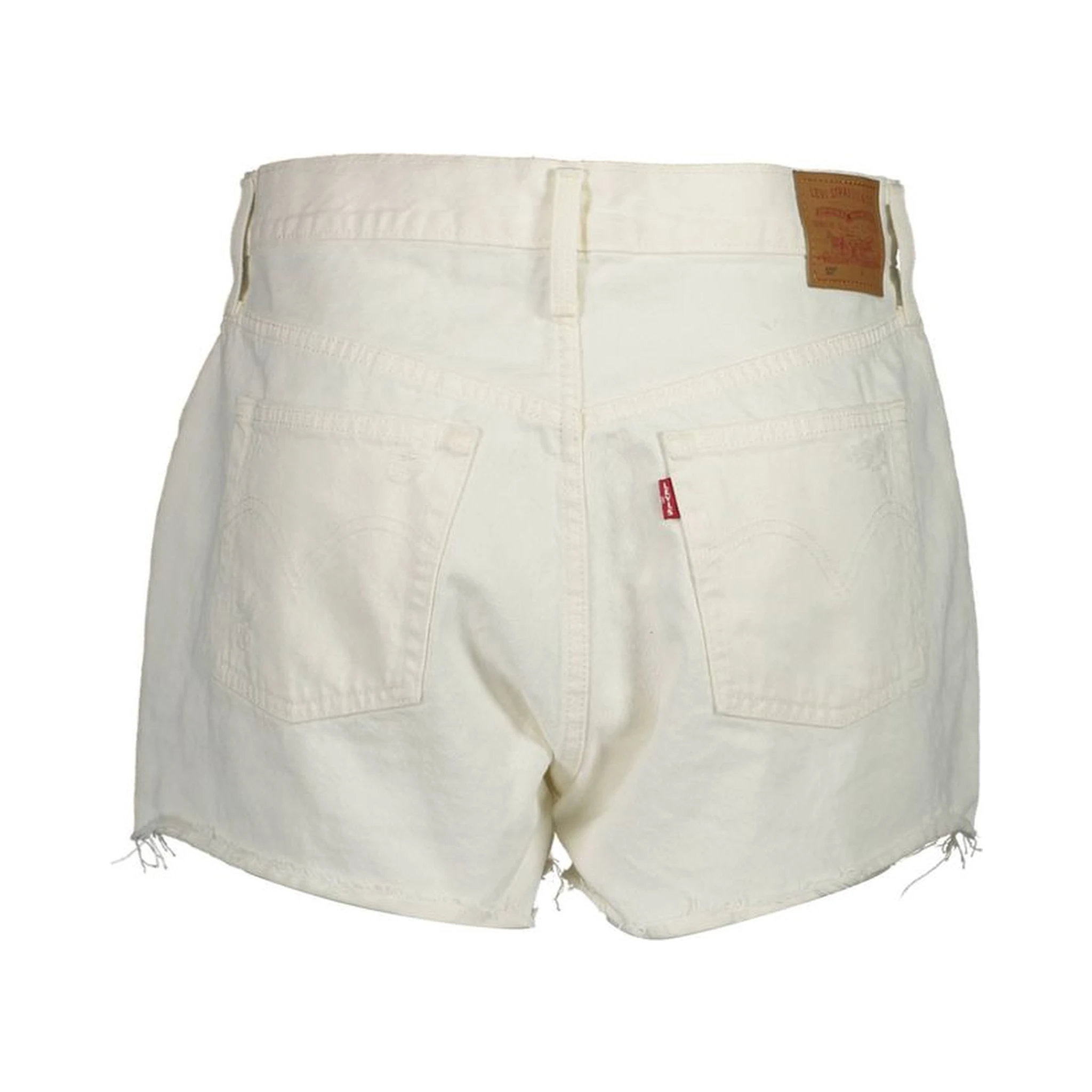 White Cotton Women's Shorts