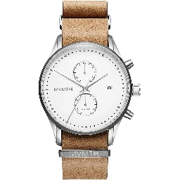 Brown Leather Dress Watch