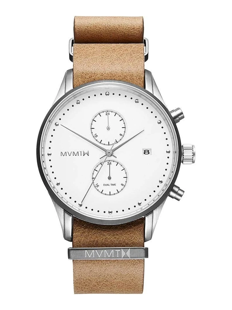 Brown Leather Dress Watch