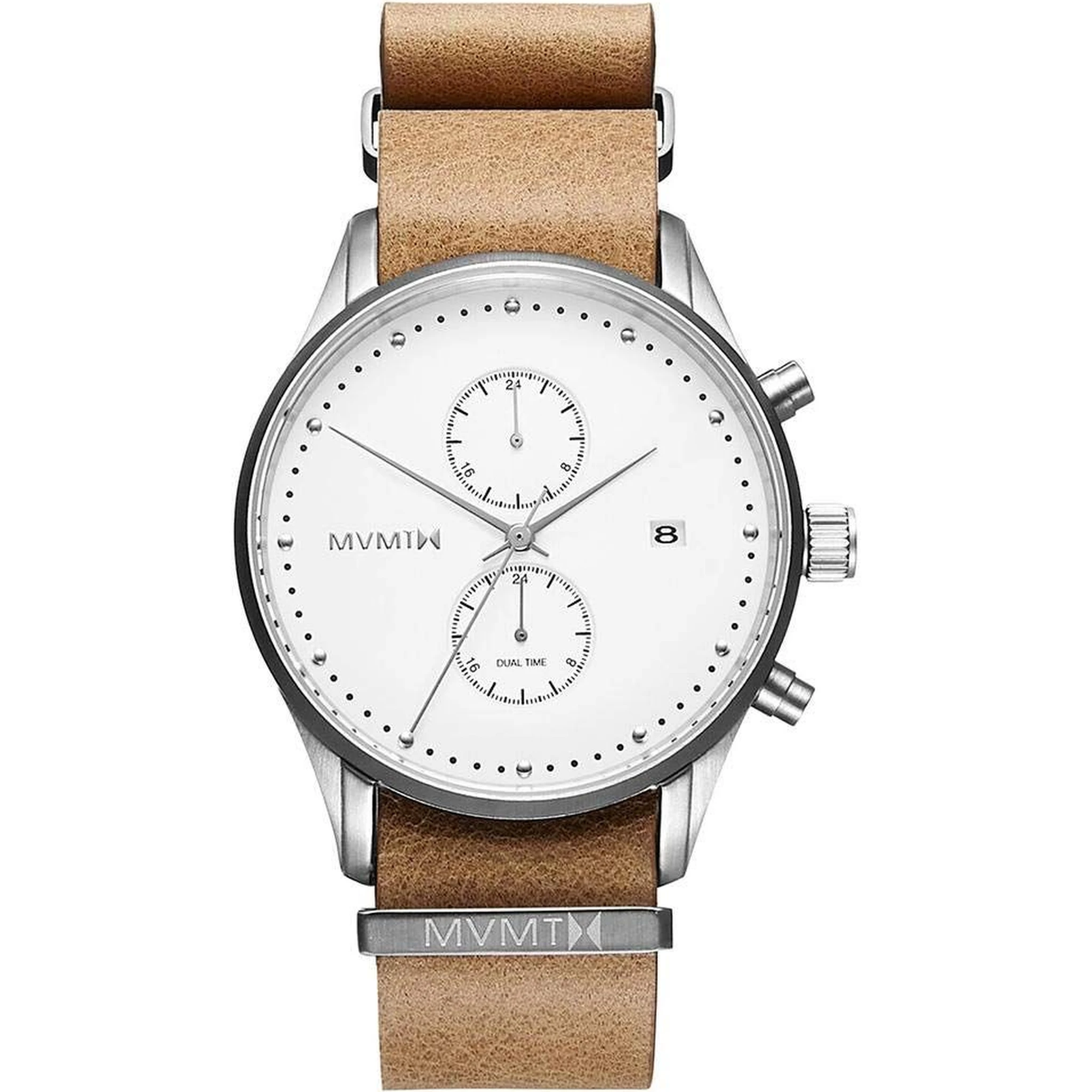 Brown Leather Dress Watch