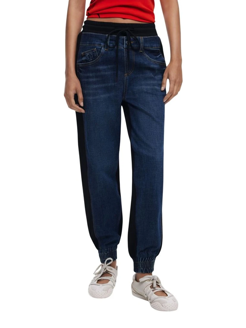 Blue Cotton Joggers (Workout Pants)