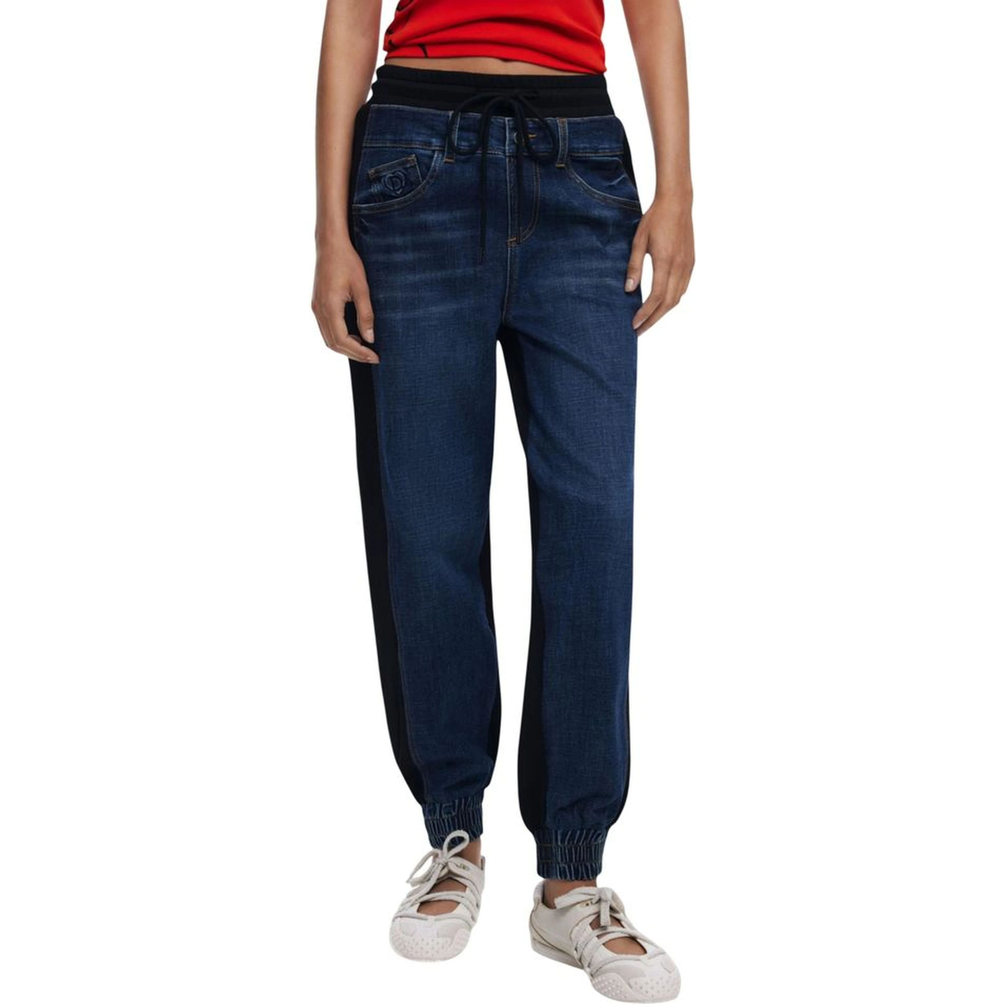 Blue Cotton Joggers (Workout Pants)