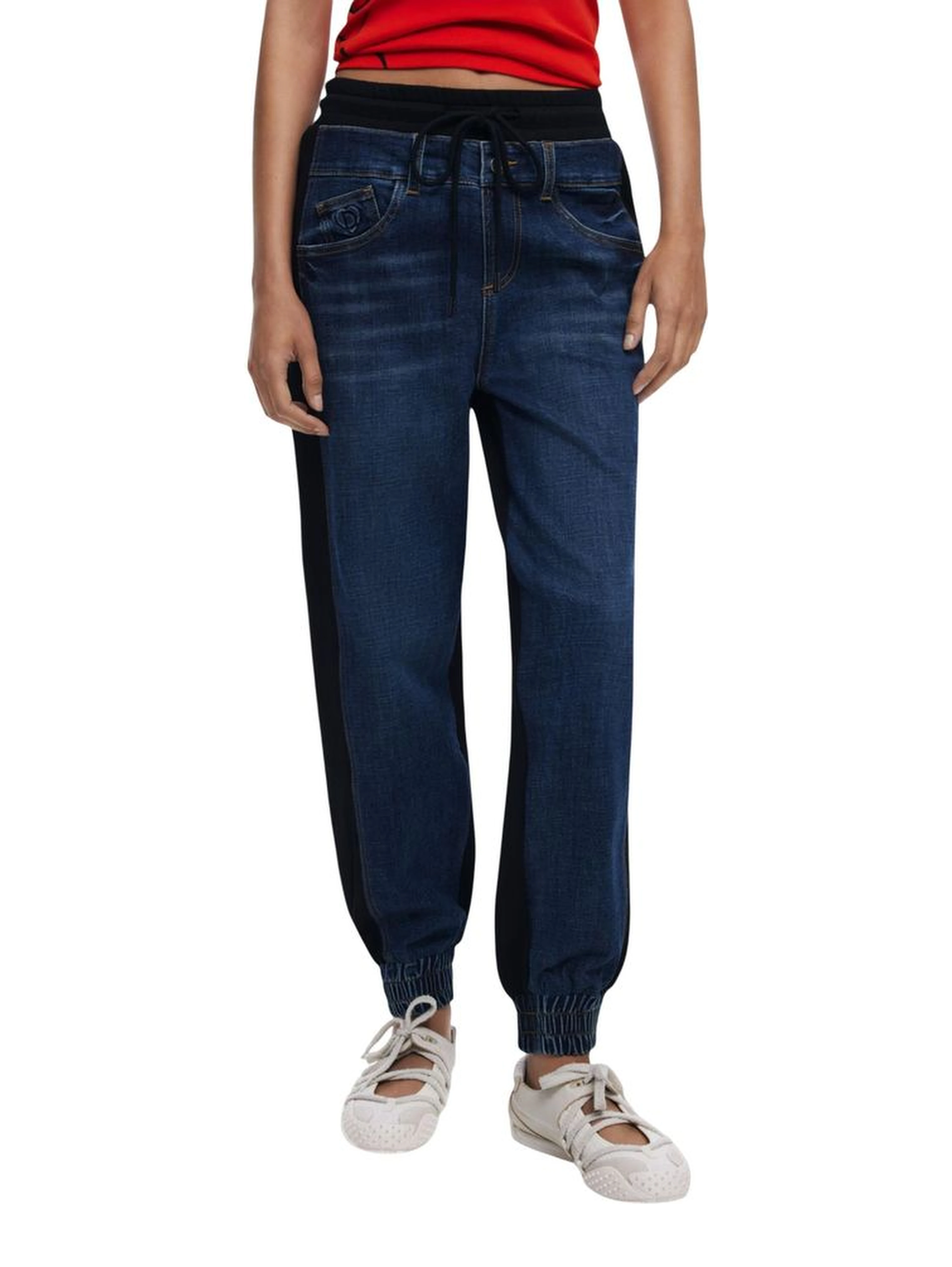 Blue Cotton Joggers (Workout Pants)
