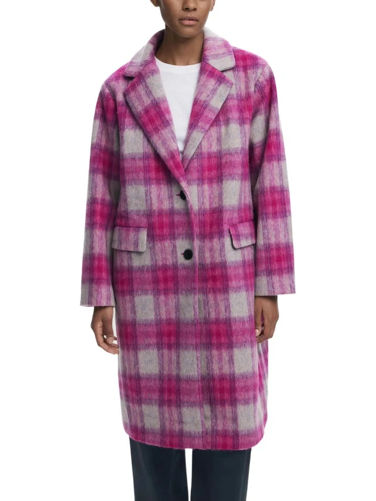 Multicolor Polyester Coat