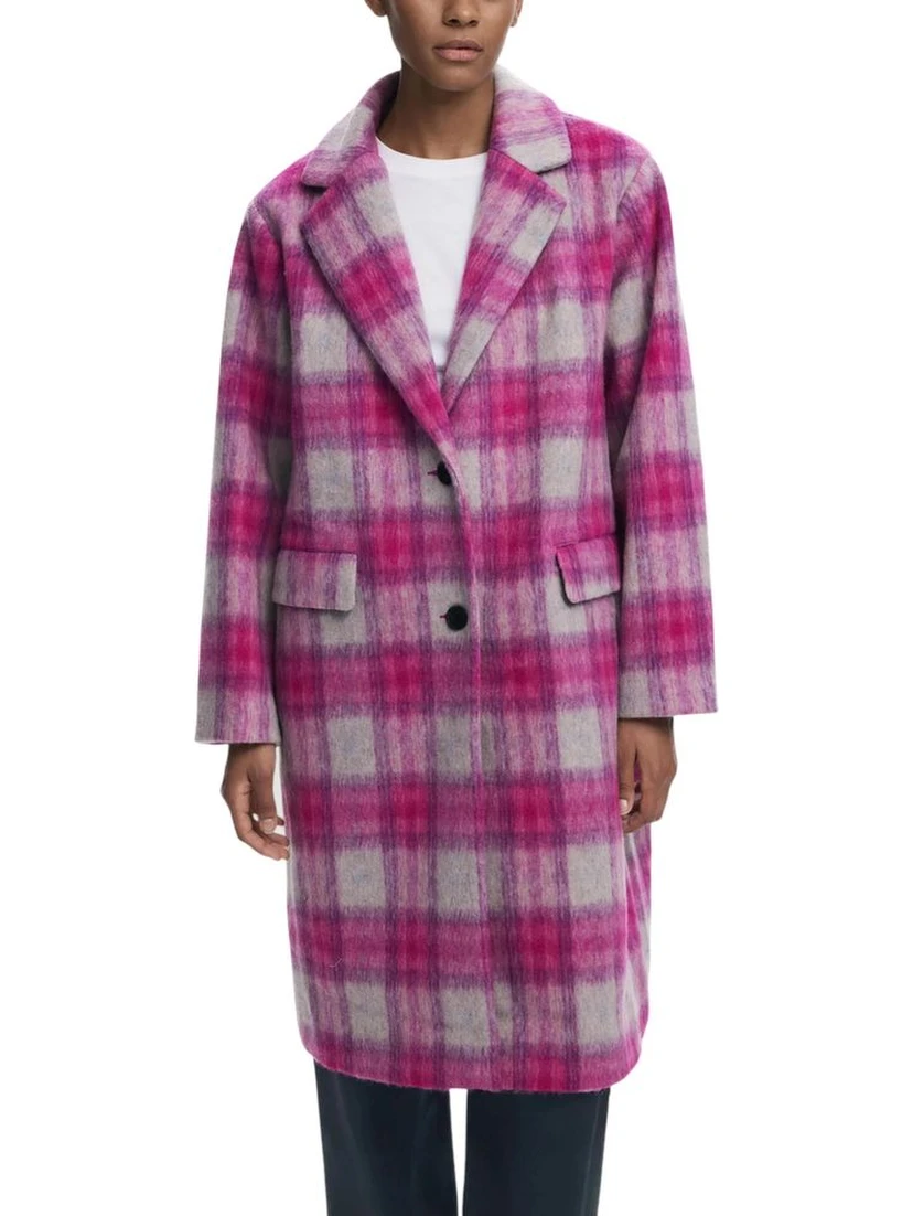 Multicolor Polyester Coat