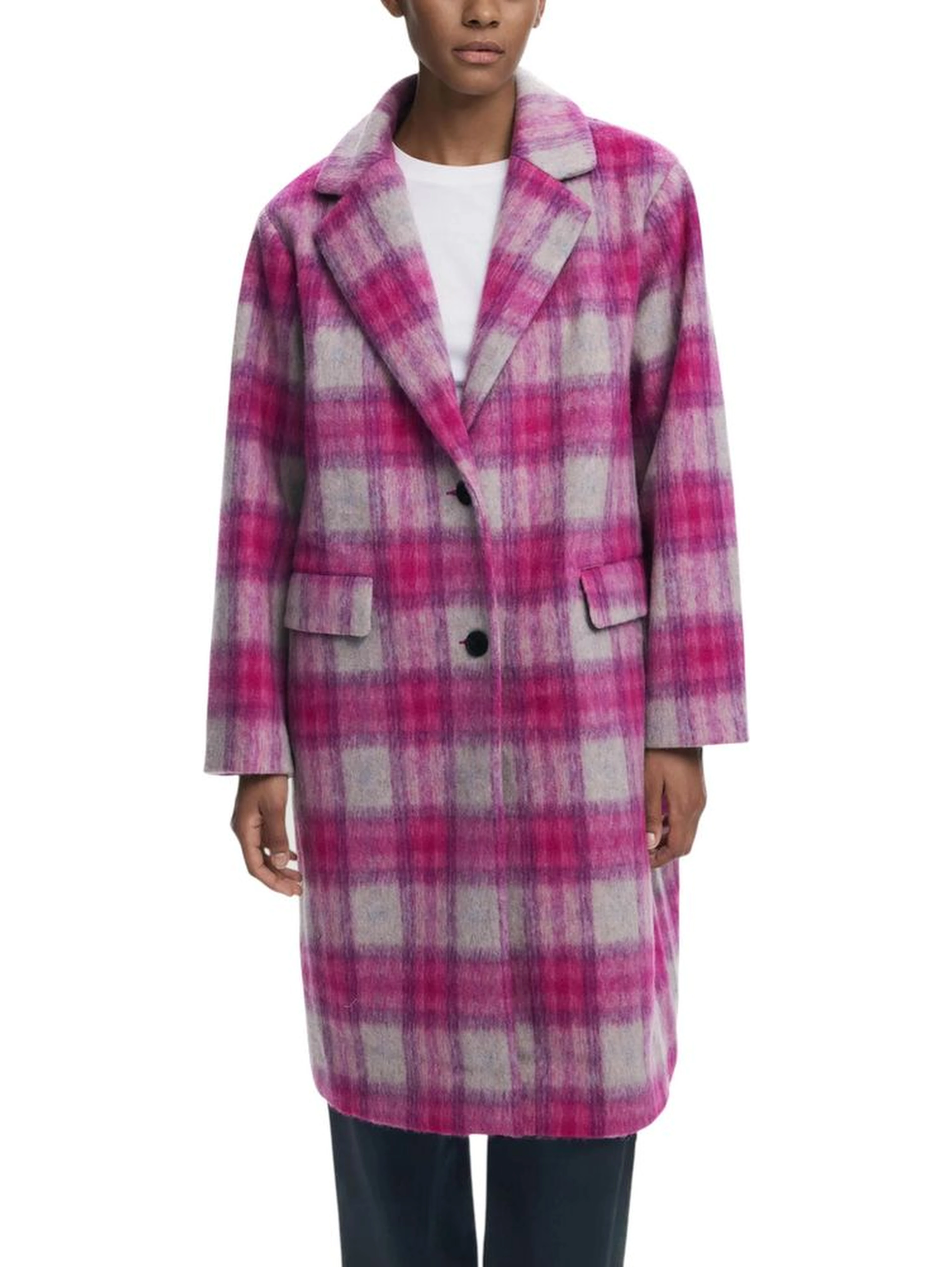 Multicolor Polyester Coat