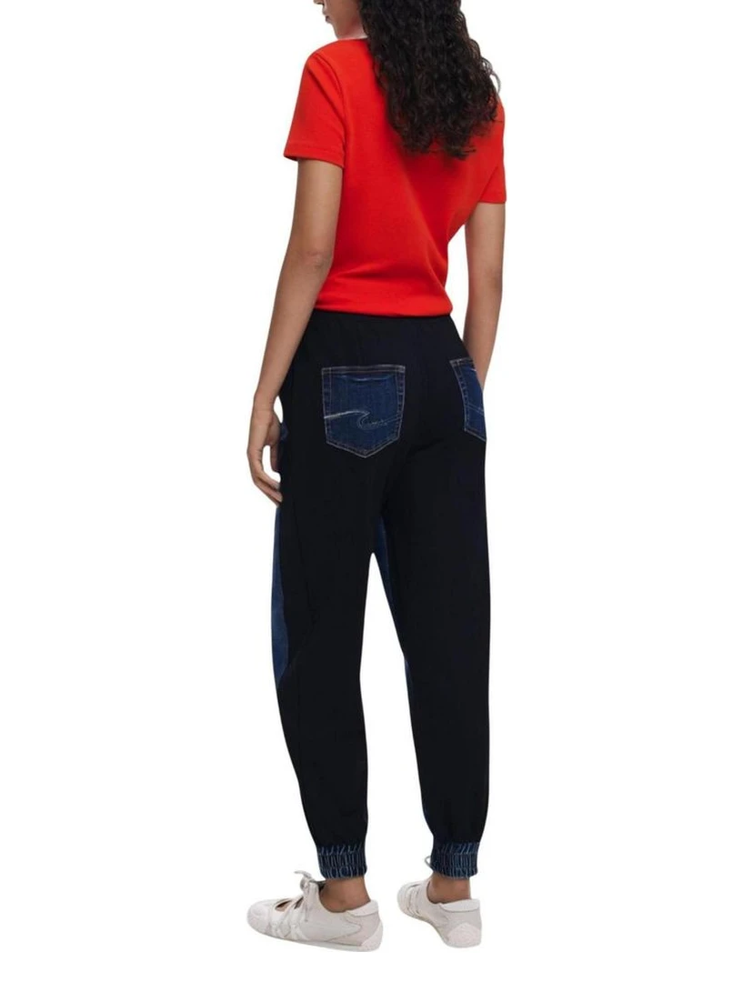 Blue Cotton Joggers (Workout Pants)