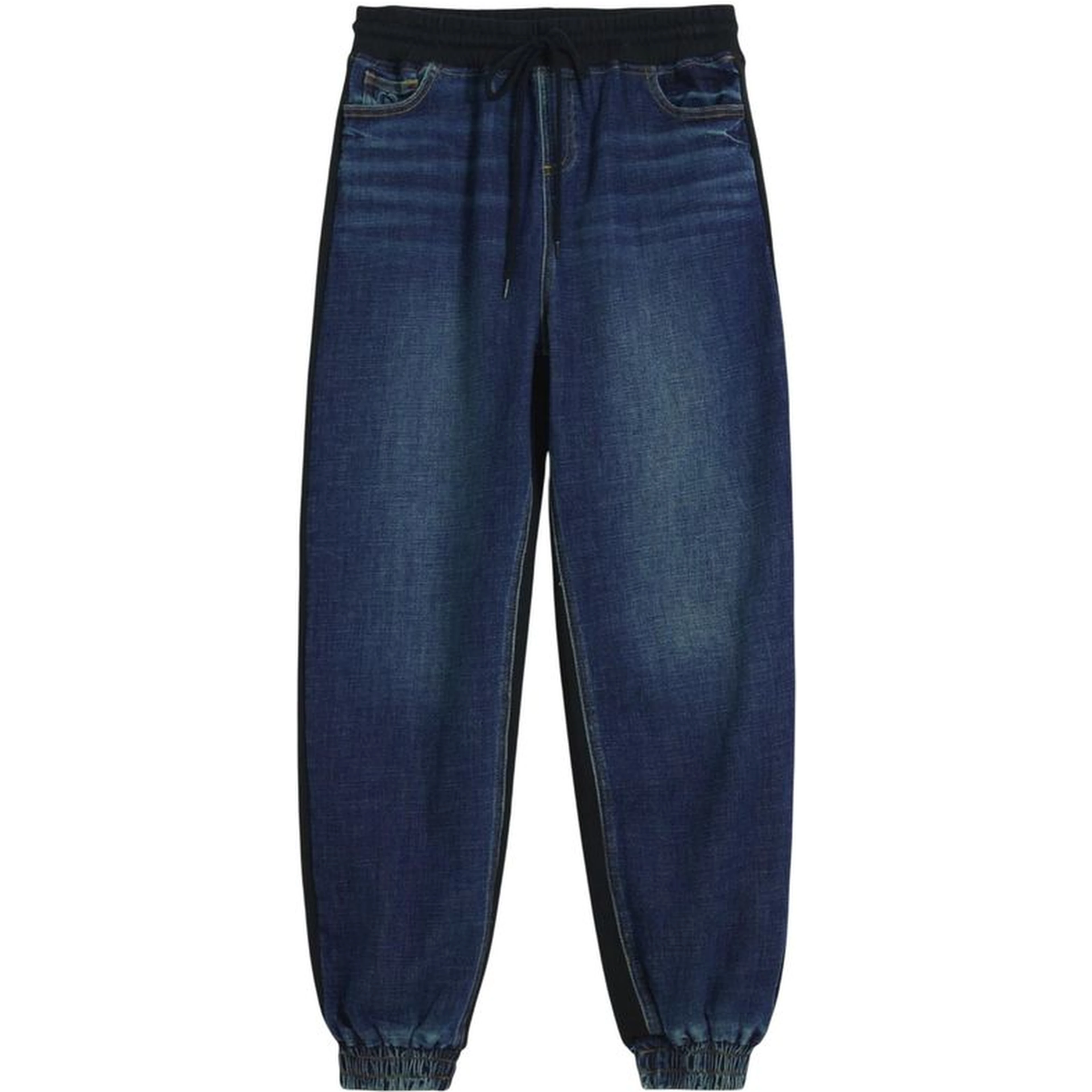 Blue Cotton Joggers (Workout Pants)