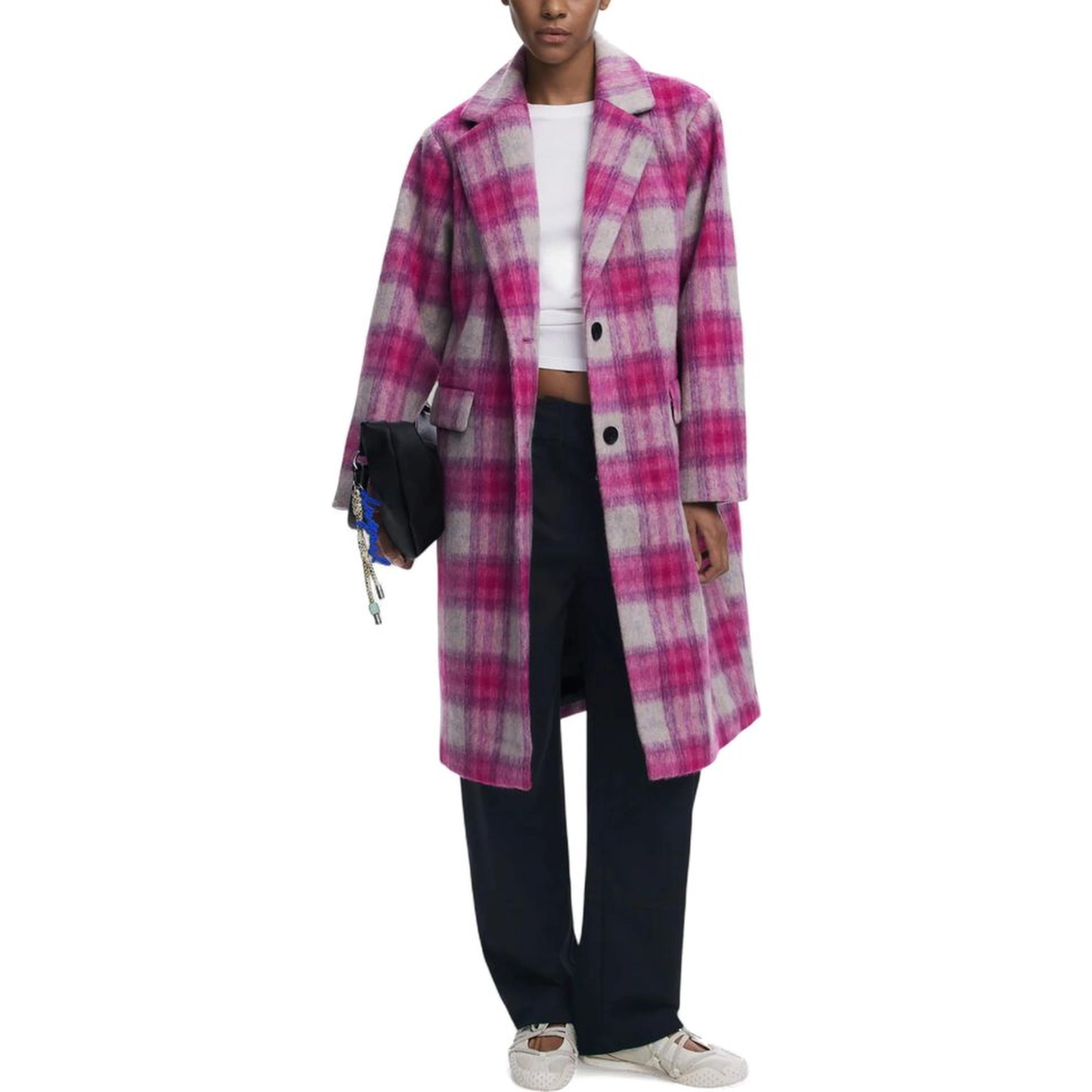 Multicolor Polyester Coat