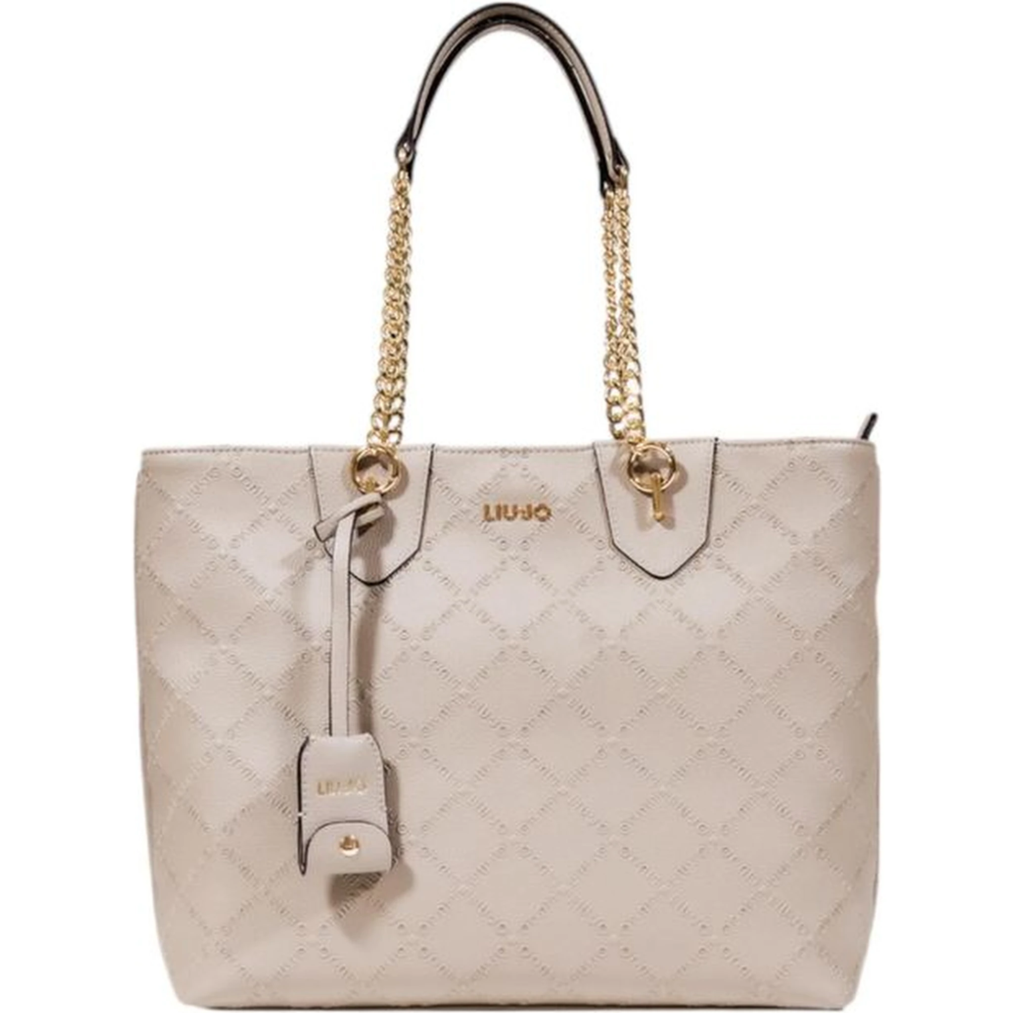 Beige Polyethylene Handbag