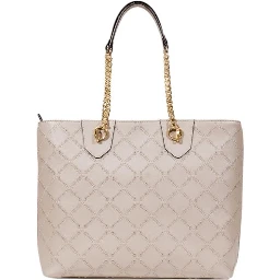 Beige Polyethylene Handbag