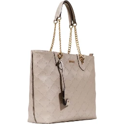 Beige Polyethylene Handbag