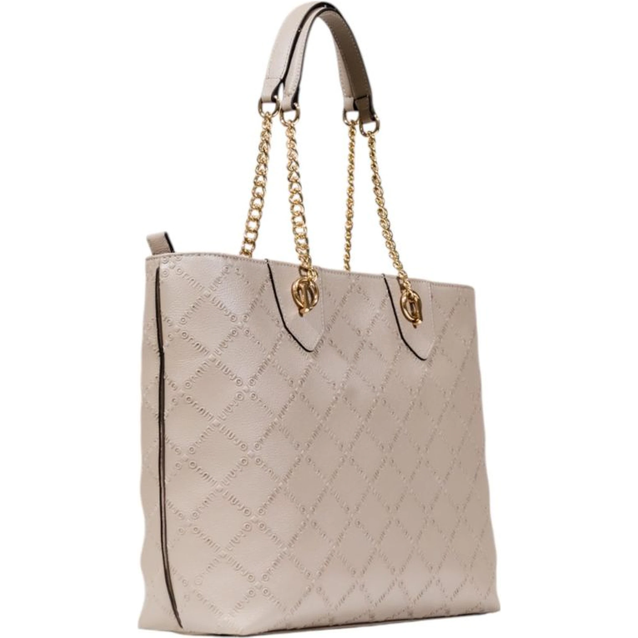 Beige Polyethylene Handbag
