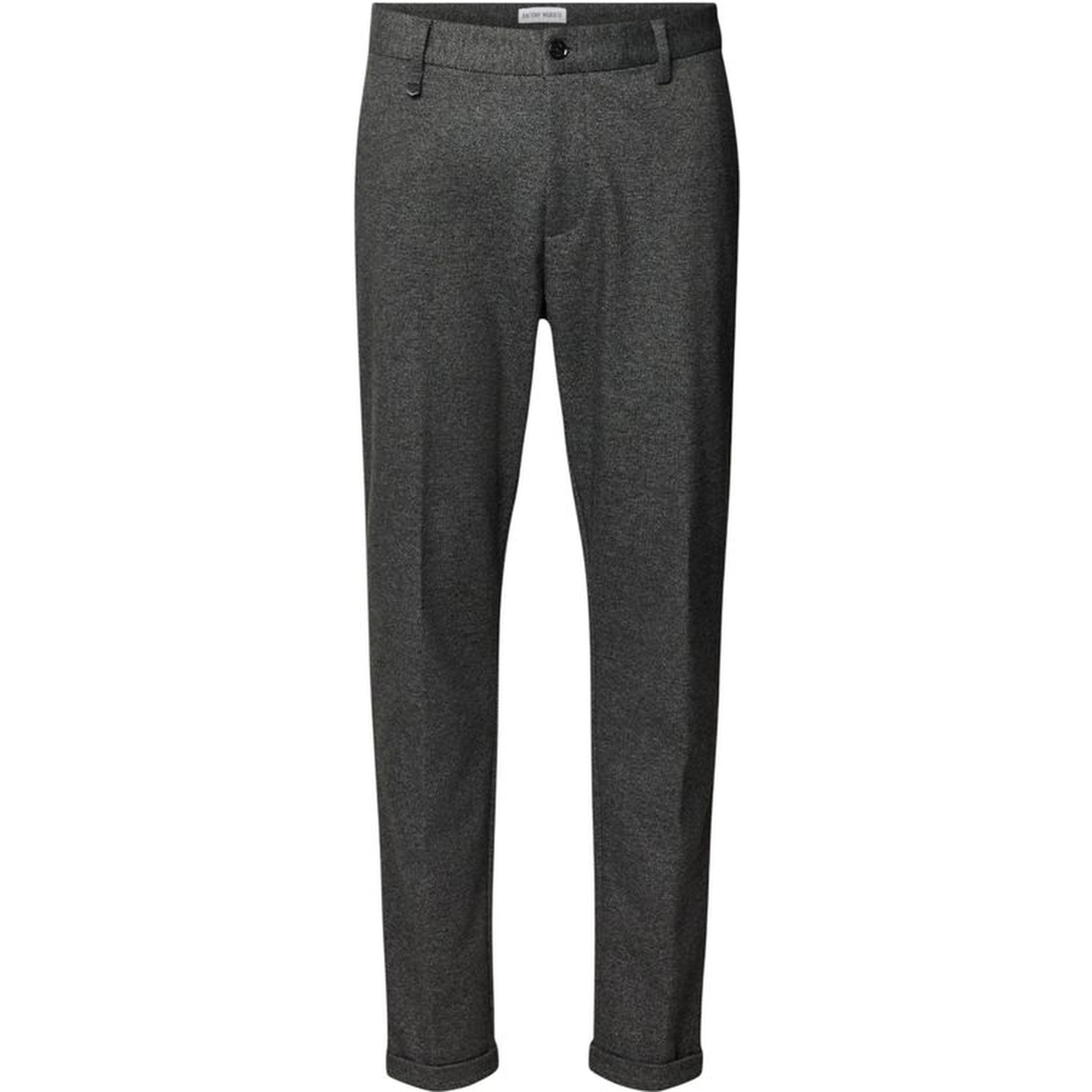 Gray Polyester Skinny Pants