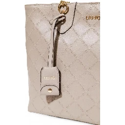 Beige Polyethylene Handbag