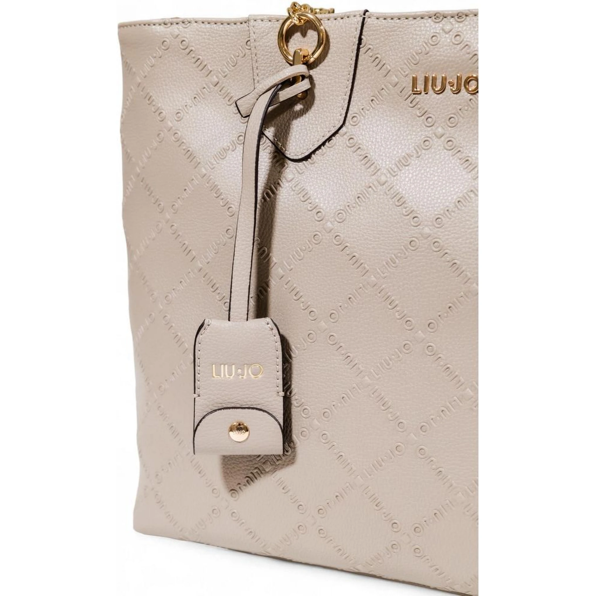 Beige Polyethylene Handbag