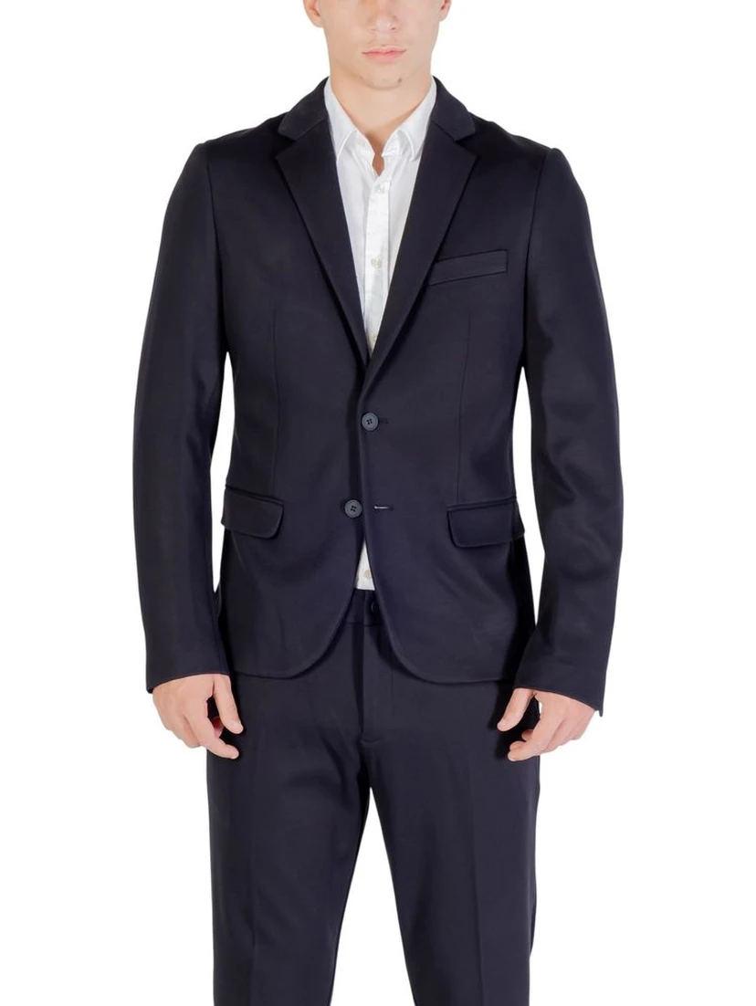 Blue Viscose Blazer