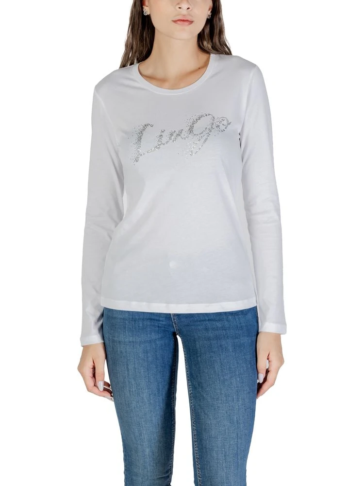 Bicolor Cotton Long Sleeve T-Shirt