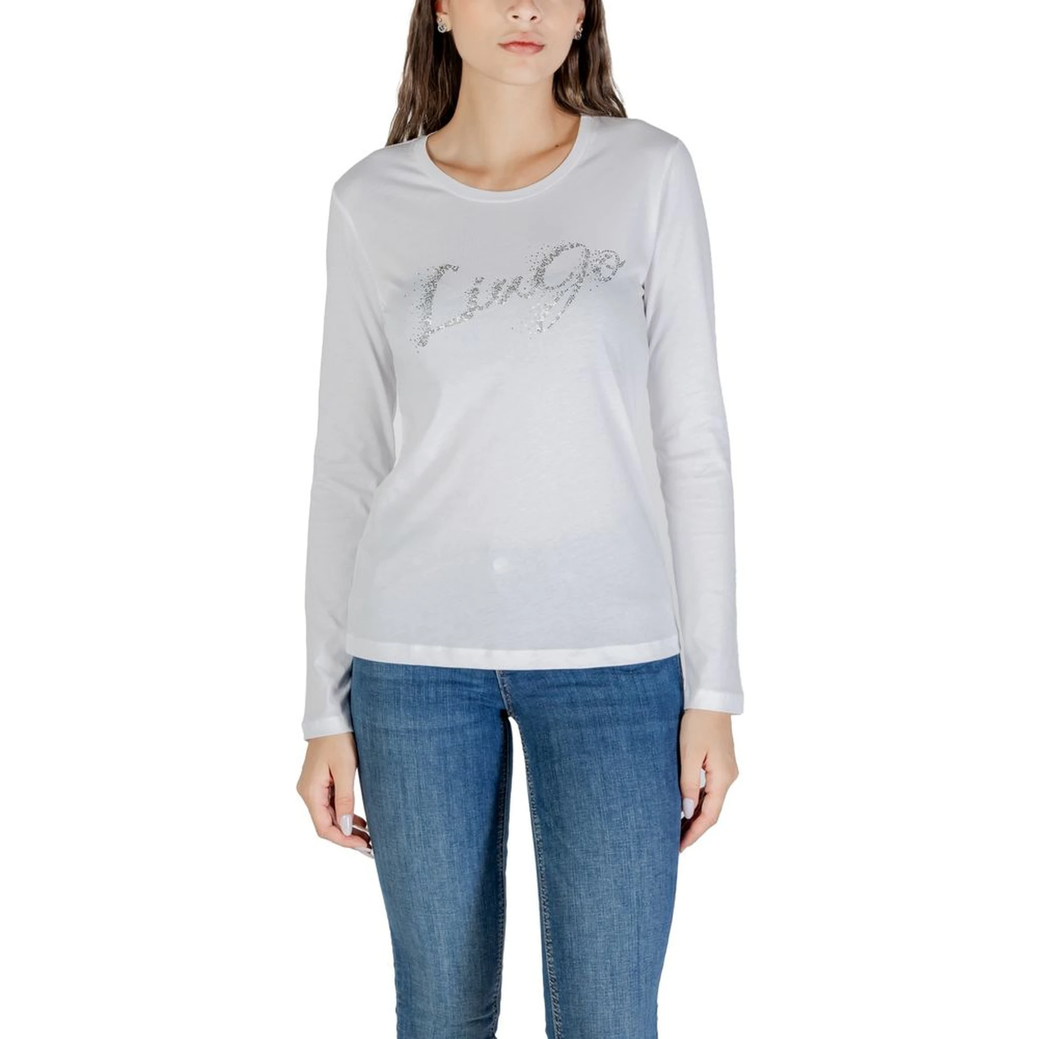 Bicolor Cotton Long Sleeve T-Shirt