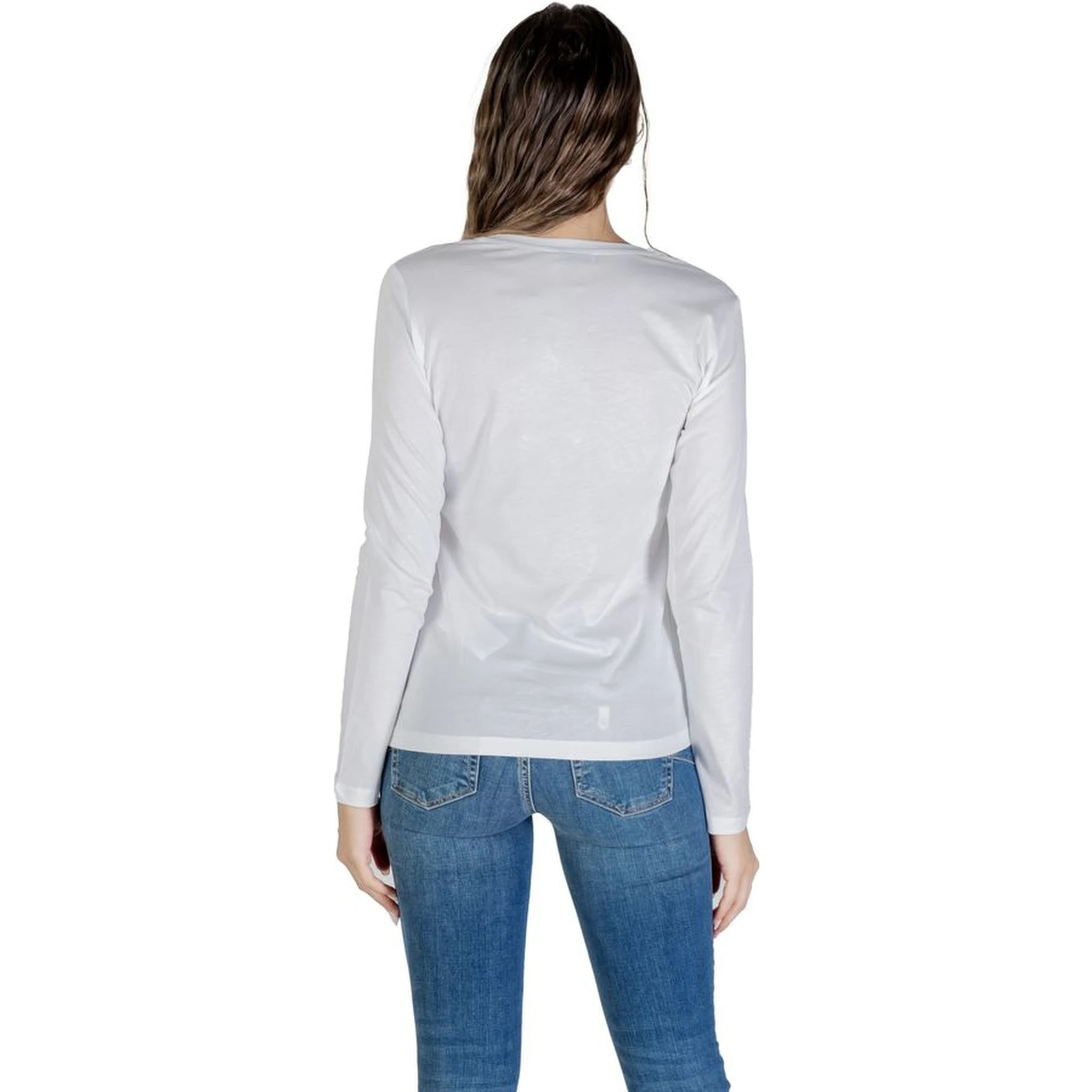 Bicolor Cotton Long Sleeve T-Shirt