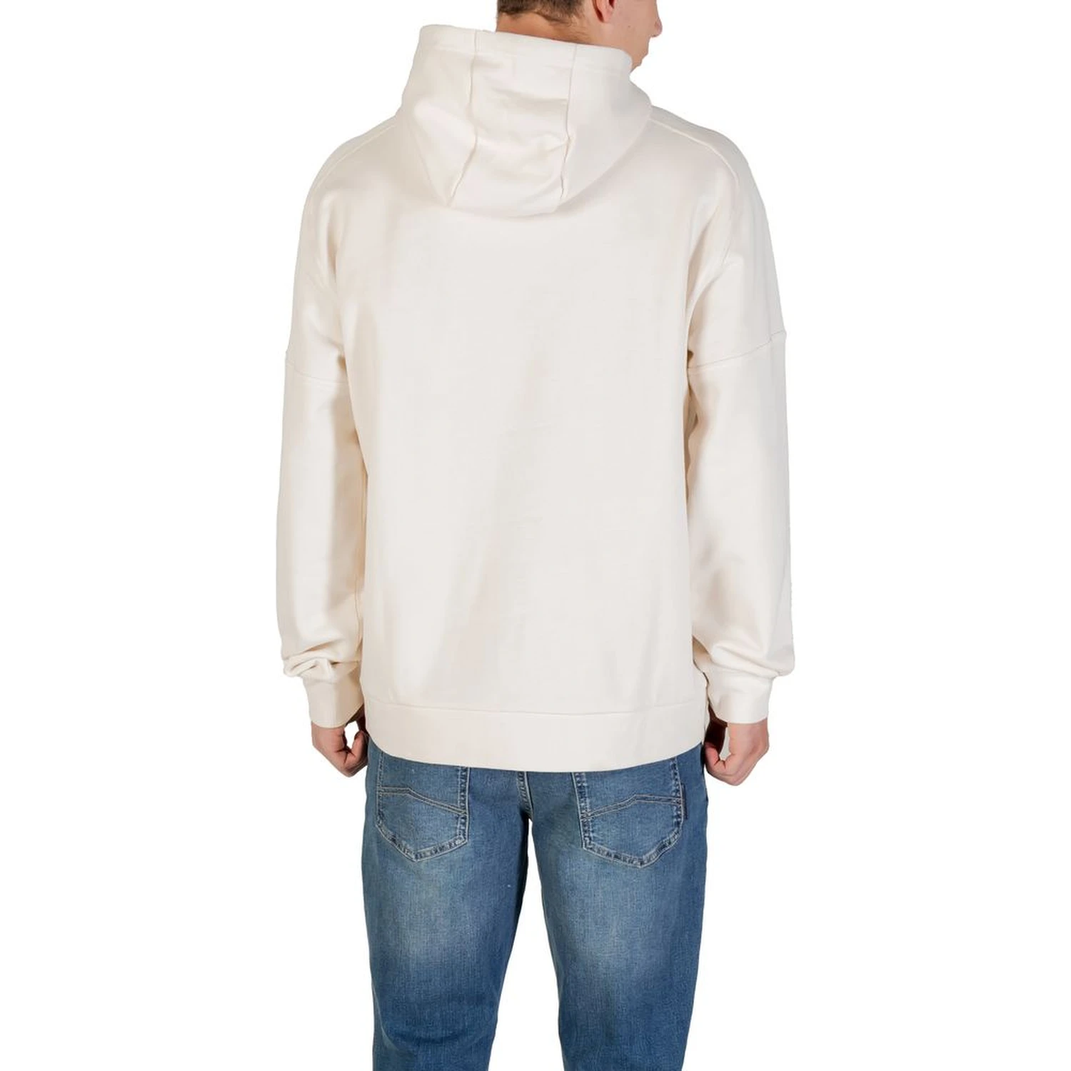 Black And White Cotton Hoodie