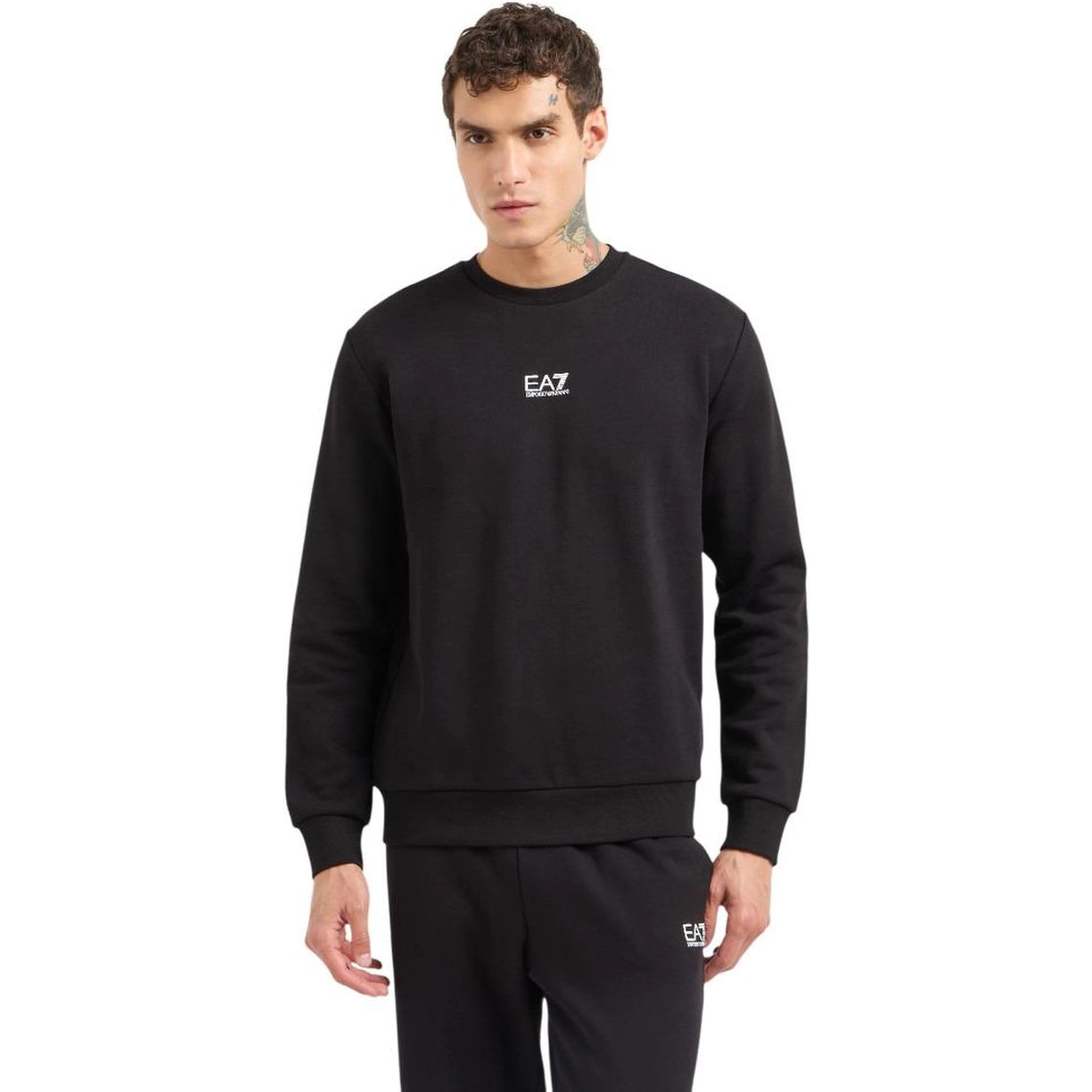 Black Cotton Sweatshirt