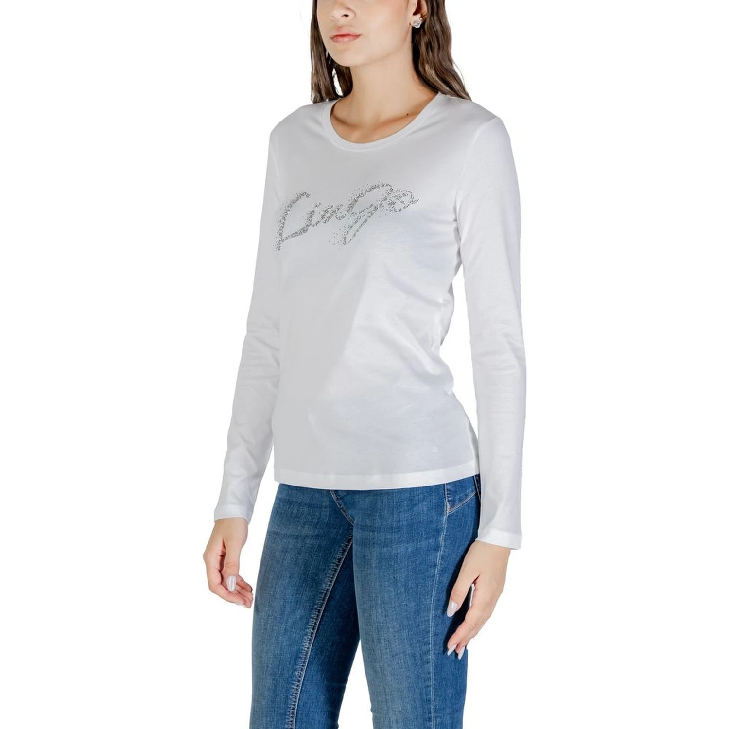 Bicolor Cotton Long Sleeve T-Shirt