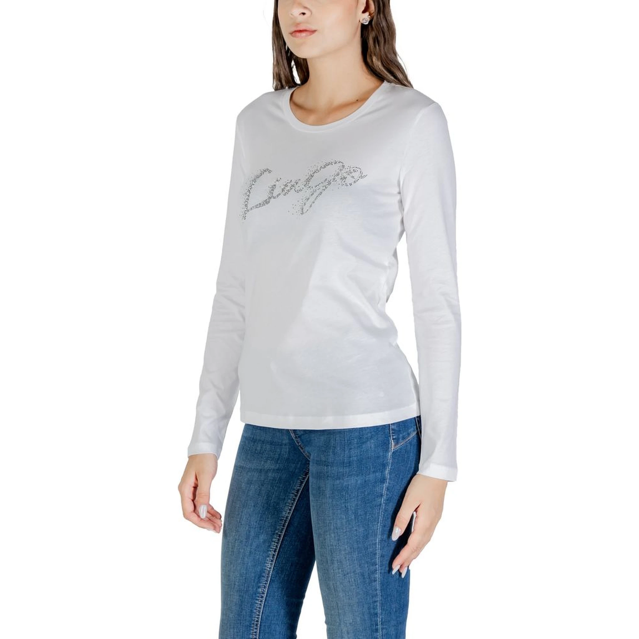 Bicolor Cotton Long Sleeve T-Shirt