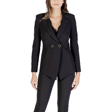 Black Polyester Blazer