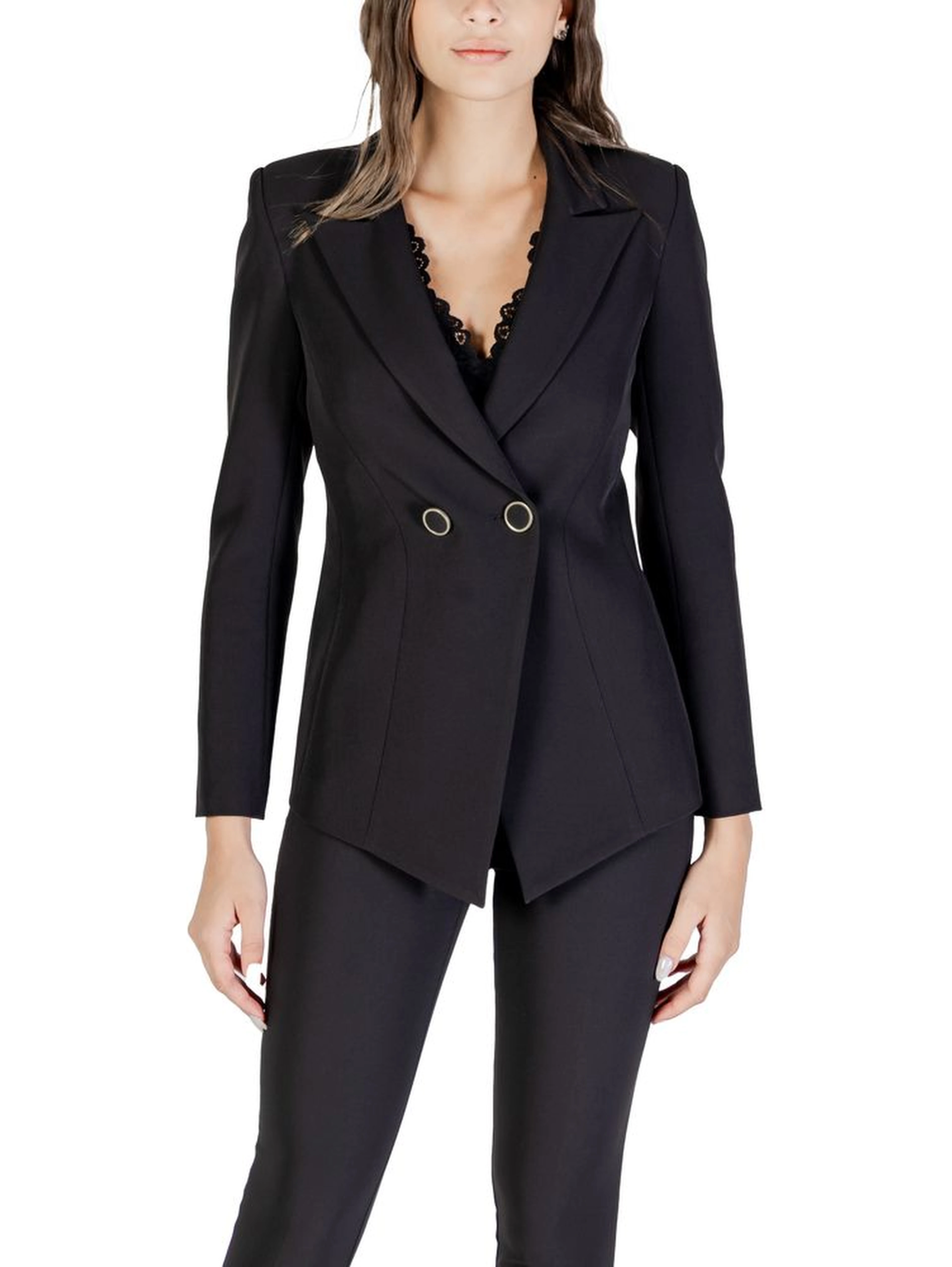 Black Polyester Blazer