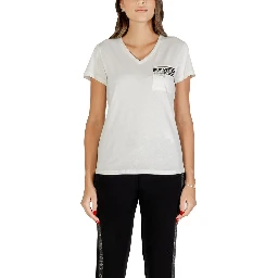 تي شيرت قطني أبيض