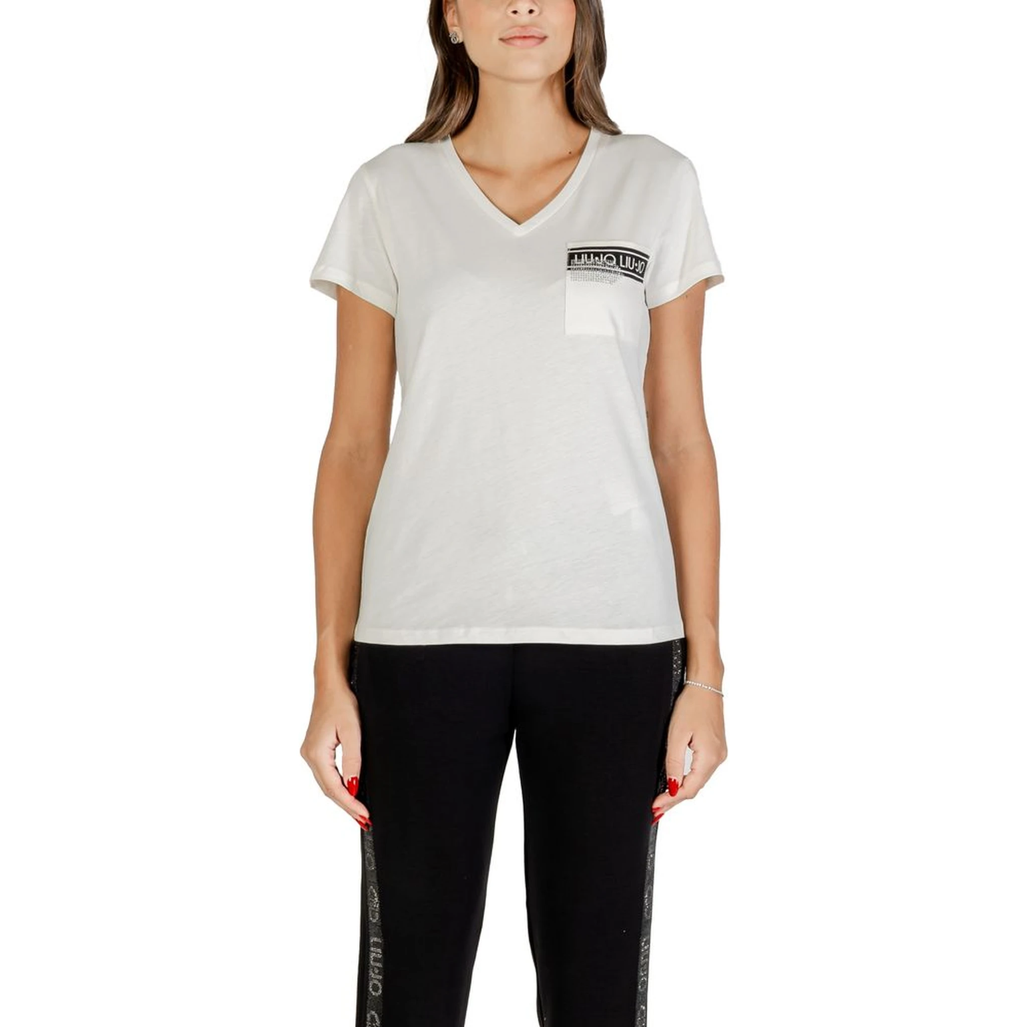 تي شيرت قطني أبيض