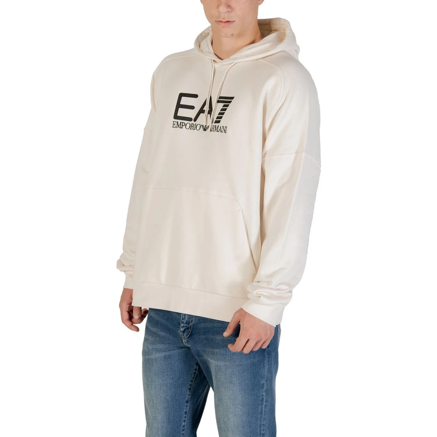 Black And White Cotton Hoodie