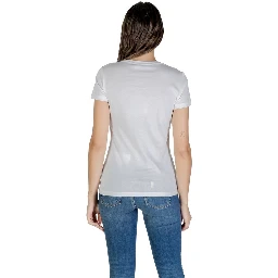 تي شيرت قطني أبيض