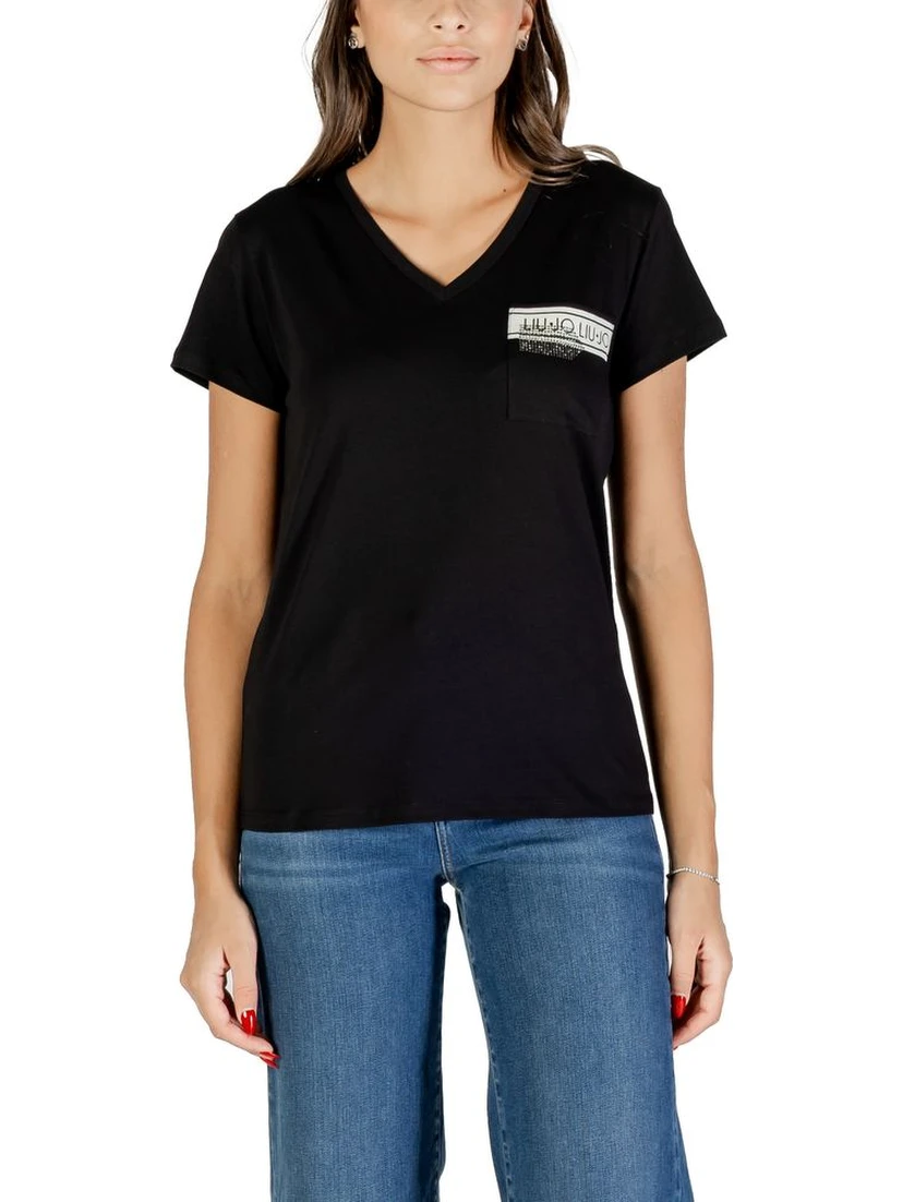 Black Cotton T-Shirt