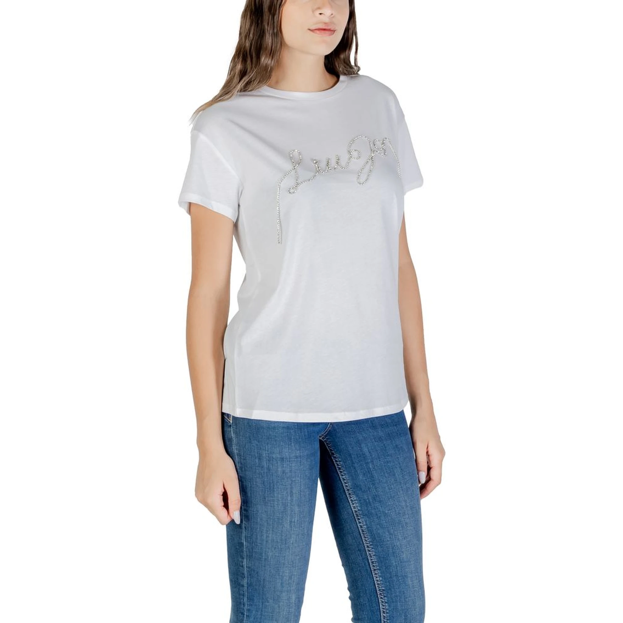 تي شيرت قطني أبيض