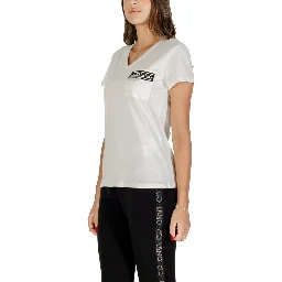 تي شيرت قطني أبيض